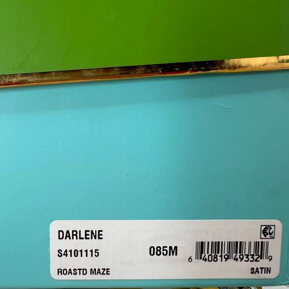 Kate Spade Darlene Satin Crystal/Bow Kitten Heel Mule Roasted Maze Women 8.5B - Picture 11 of 11